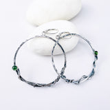 Sterling Silver Hoop Earrings Large - Creation Talisman