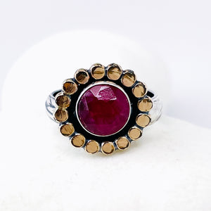 Sterling Silver Ruby Ring Size 6 1/4 - Passion Talisman