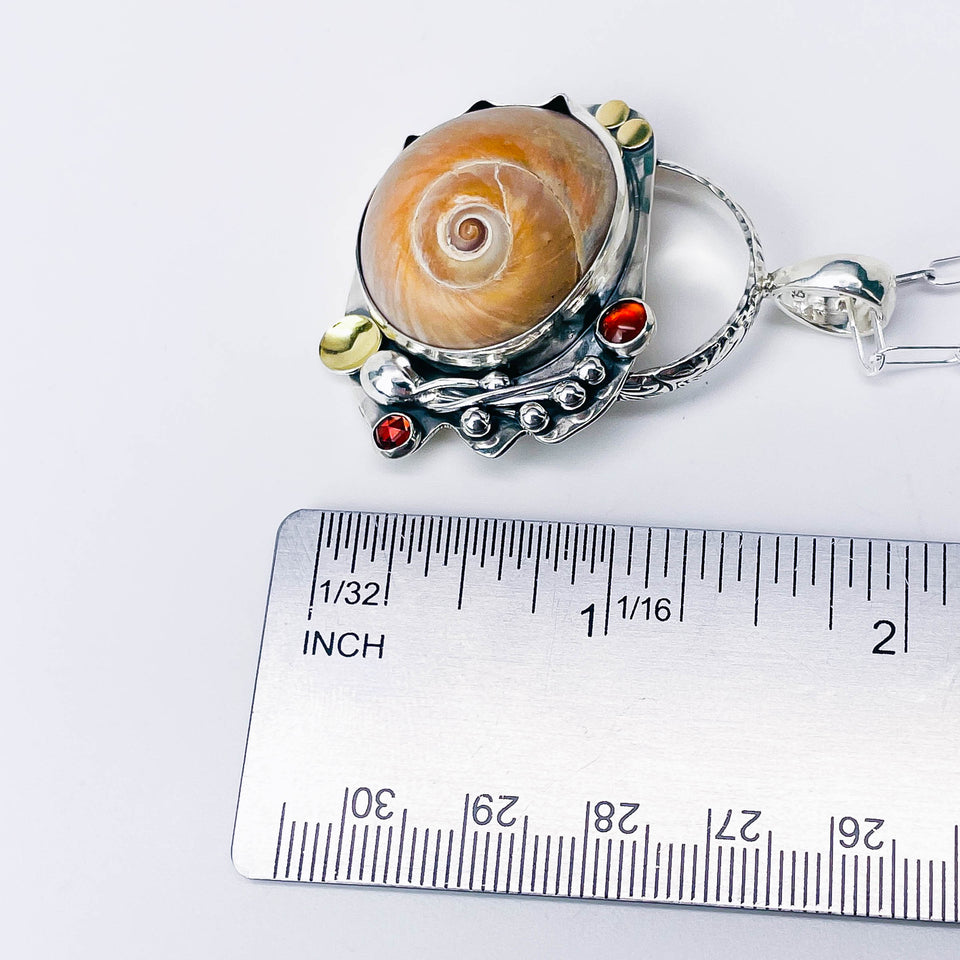 Shark Eye Shell Necklace - Ocean's Mystery Talisman
