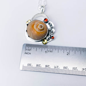 Shark Eye Shell Necklace - Ocean's Mystery Talisman