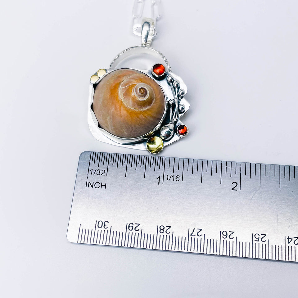 Shark Eye Shell Necklace - Ocean's Mystery Talisman