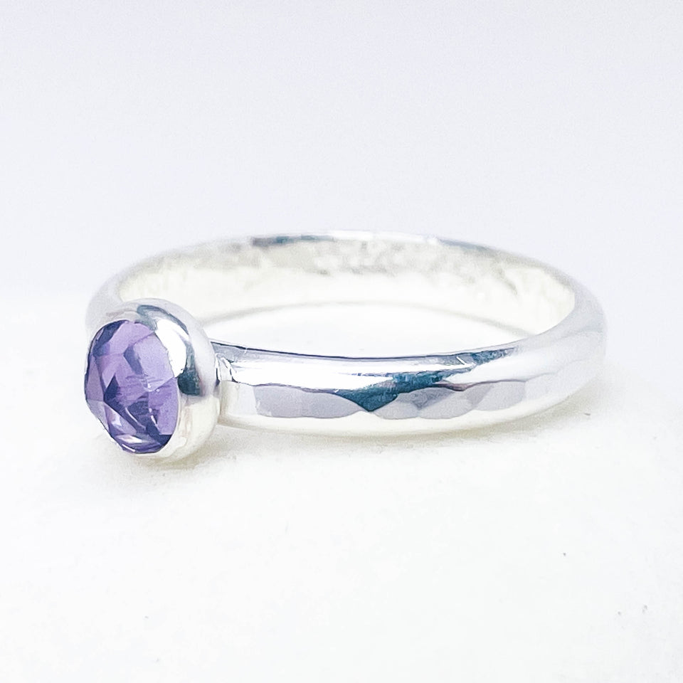 Sterling Stackable Rings with Gemstones - DawnsArtisanJewelry.com