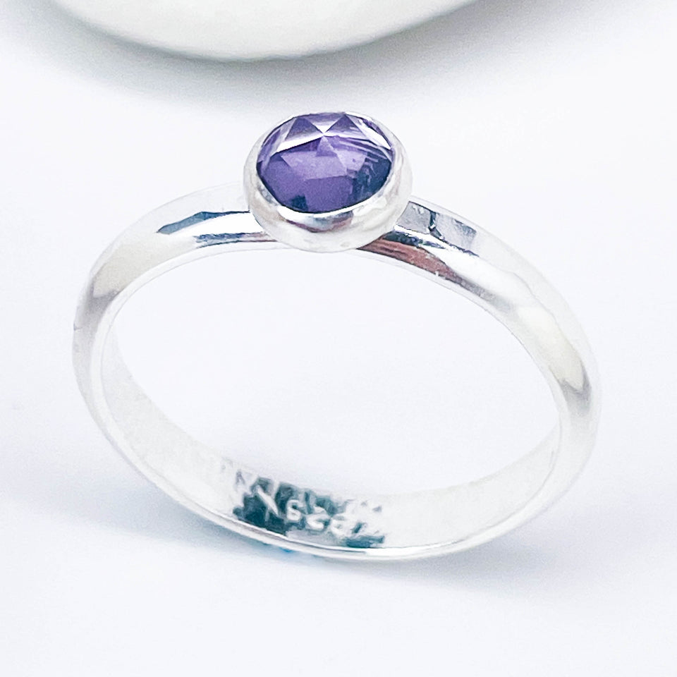 Sterling Stackable Rings with Gemstones - DawnsArtisanJewelry.com