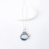 Sterling Silver White Agate Stone Pendant | Lakes Edge Talisman
