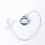 Sterling Silver White Agate Stone Pendant | Lakes Edge Talisman