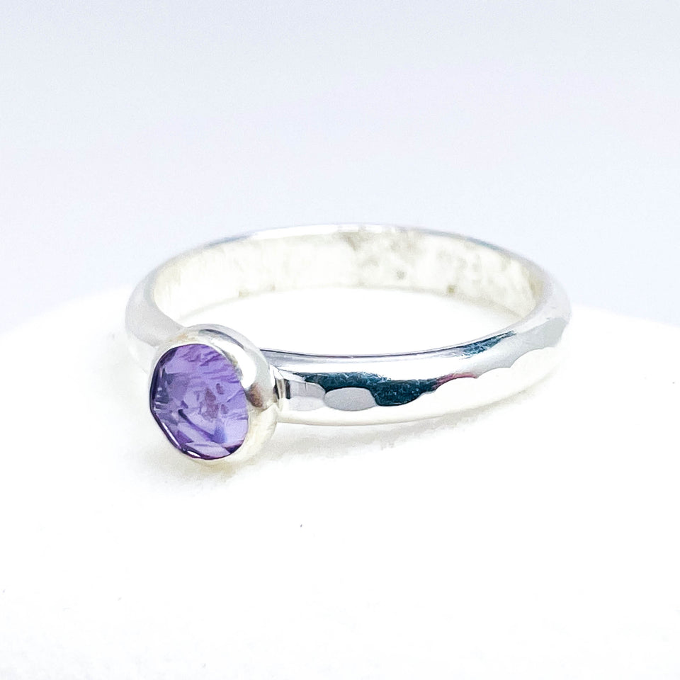 Sterling Stackable Rings with Gemstones - DawnsArtisanJewelry.com