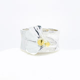 Sterling Silver Ginkgo Leaf Rings Jewelry Size 6 3/4 | Smooth Band