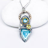 Sterling Silver Ocean Totem Necklace - Maui Sea Glass