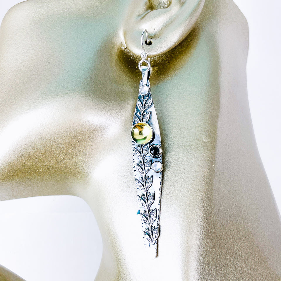 Wabi Sabi Earrings - Cycle Of Life Talisman