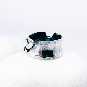 Sterling Silver Serpent Ring Size 8 1/2 - Spiritual Insight Talisman