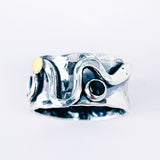 Sterling Silver Serpent Ring Size 8 1/2 - Spiritual Insight Talisman