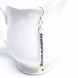 Sterling Silver “She Soars” Earring "Words Wisdom Totem Collection"
