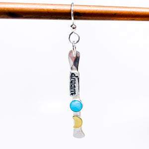 Sterling Silver “Dream” Earring "Words Wisdom Totem Collection" w/Amazonite