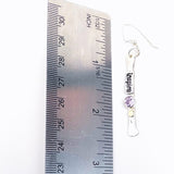 Sterling Silver “Inspire” Earring "Words Wisdom Totem Collection" w/Amethyst